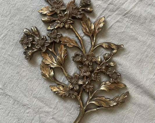Vintage Syroco Flower Wall Hanging
